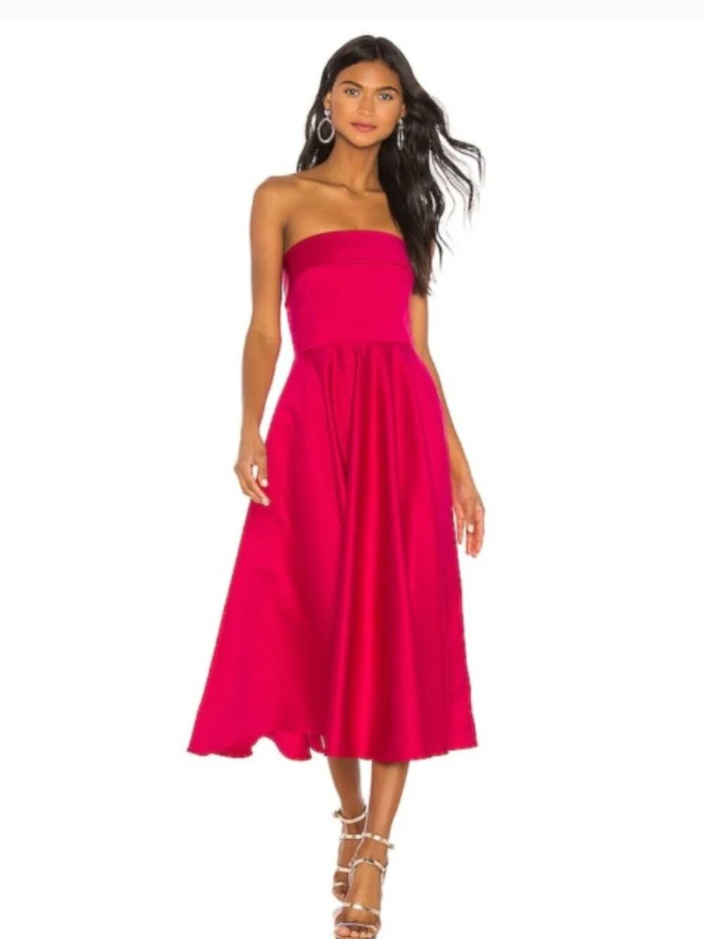 JayGodfrey Pettigrew Strapless Midi Dress NWT Pink Size 2